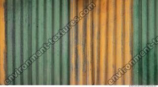 Photo Texture of Metal Corrugated Plates Painted