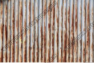 Photo Texture of Metal Corrugated Plates Rusted