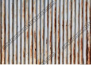 Photo Texture of Metal Corrugated Plates Rusted