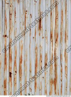 Photo Texture of Metal Corrugated Plates Rusted