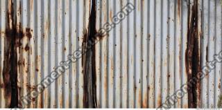 Photo Texture of Metal Corrugated Plates Rusted