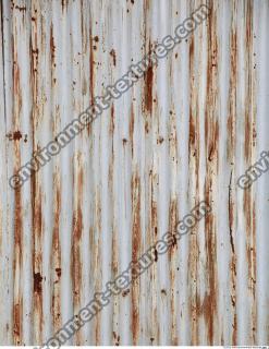 Photo Texture of Metal Corrugated Plates Rusted