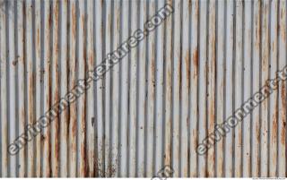 Photo Texture of Metal Corrugated Plates Rusted