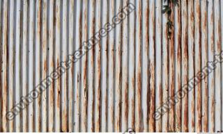 Photo Texture of Metal Corrugated Plates Rusted