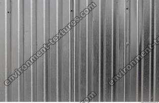 Photo Texture of Metal Corrugated Plates Bare