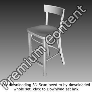 3D Scan of Chair Wooden