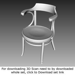 3D Scan of Chair Wooden