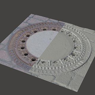 3D Scan of Manhole Cover #18