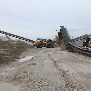 Photo Textures of Background Gravel Mining