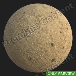 PBR Substance Material of Ground Sandy Soil