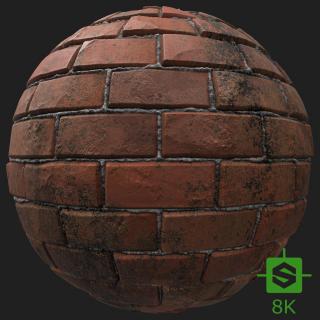 PBR Texture of Wall Bricks Dirty #2