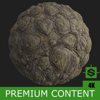 PBR Texture of Crocodile Skin