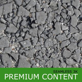 Seamless Textures of Ground Asphalt Road