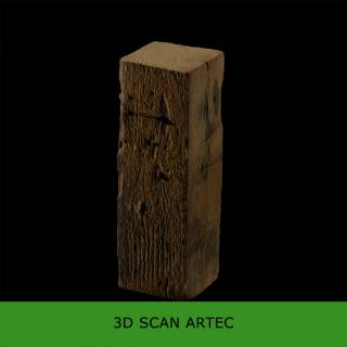 3D scan wooden beam