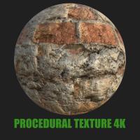 PBR texture wall bricks old