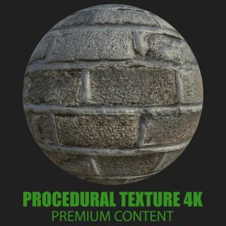 PBR texture wall bricks old