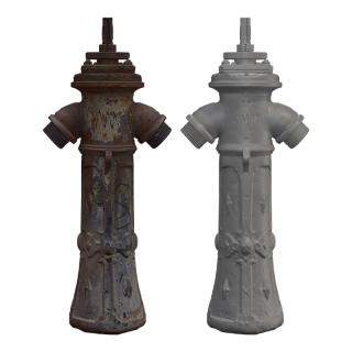 Rusty Fire Hydrant Raw 3D Scan